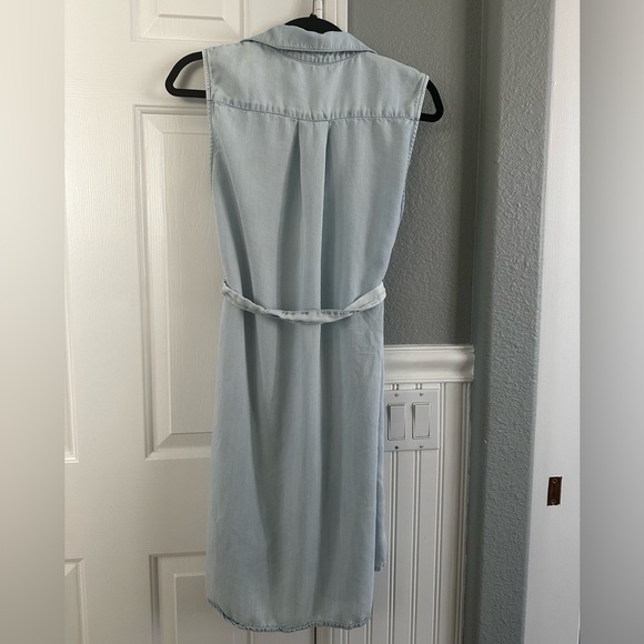 Seraphine Denim Blue Maternity Dress - Picture 2 of 4
